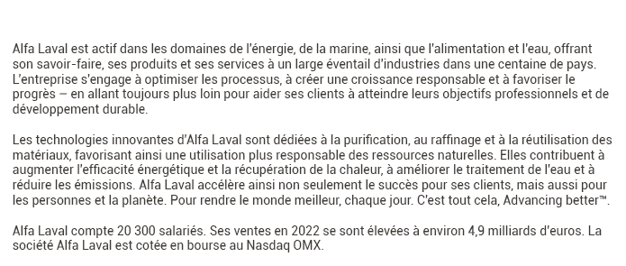 Qui est Alfa Laval