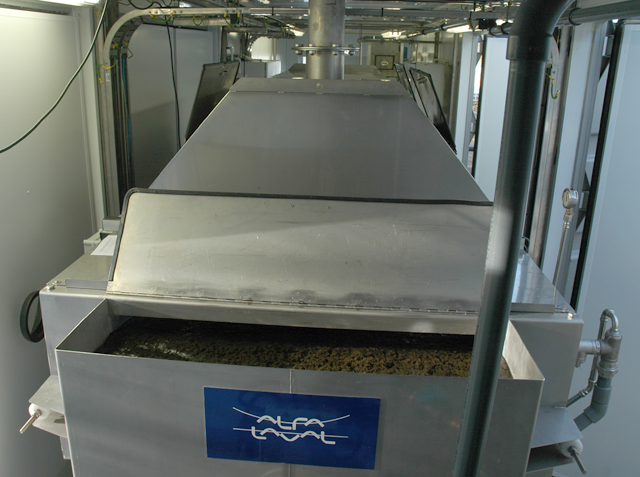 Alfa Laval AS-H Belt Thickener in container at Ruhrverbands Arnsberg wastewater plant