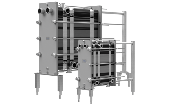 Hygienic line-hygienic heat exchangers