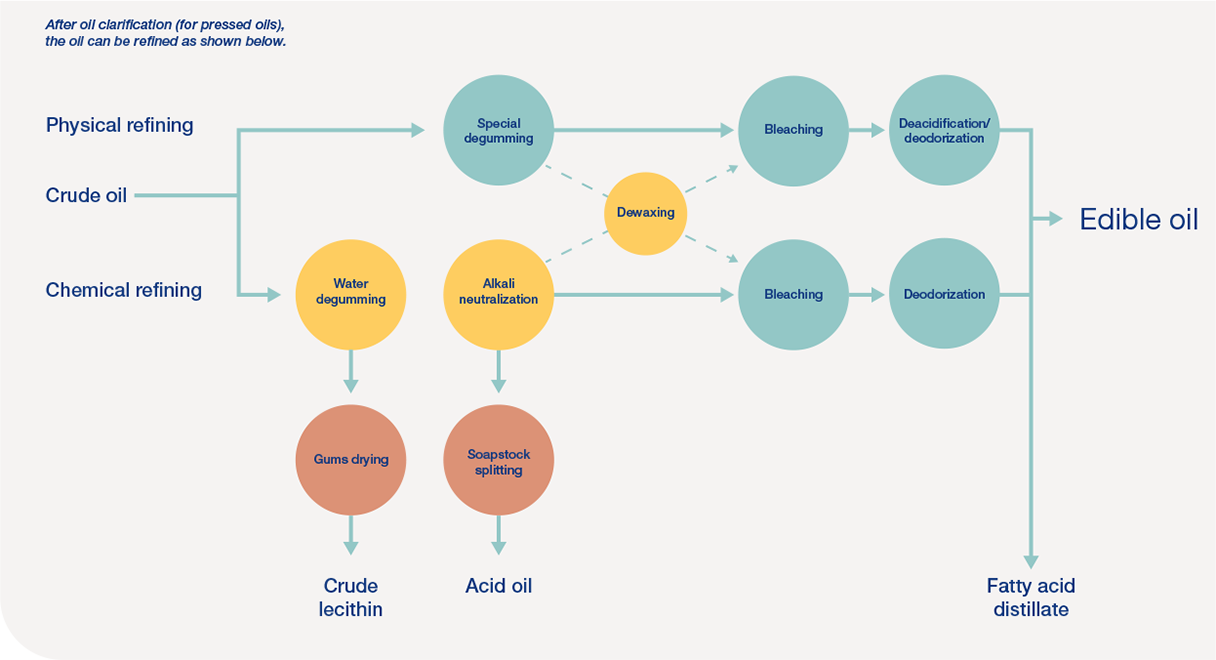 Seed oil processing chart