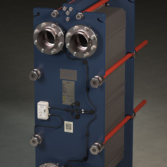 Sensor light on heat exchanger